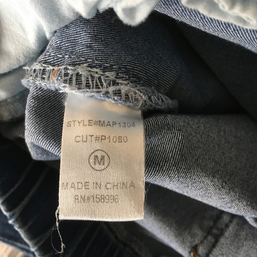 Aaron & Amber Women Jean Pants Size M Cotton Blend Elastic Waist Pull On Pockets - Picture 8 of 11